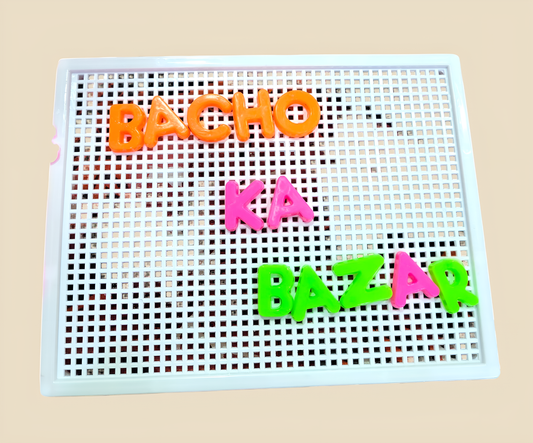 ABCD Alphabet Learning Blocks with Pegboard – Educational Toy for Kids in Pakistan
Montessori Alphabet Learning Game – Colorful ABC Blocks on Pegboard
Preschool ABC Learning Toy for Kids – Safe Non-Toxic Alphabet Blocks
Interactive Alphabet Blocks with Pegboard – Early Literacy Toy Pakistan