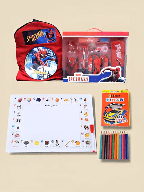 Back - to - School Mega Bundle – Learning Board + School Kit + Deer Pencils + Backpack - BachoKaBazar