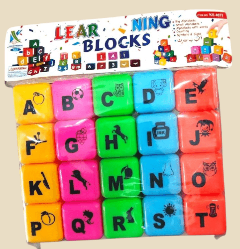 Colorful Alphabet Learning Blocks – A to Z Educational Toy for Kids - BachoKaBazar