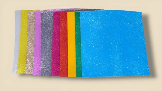 Combo Pack – 22 Foam Sheets (10 Glitter + 12 Plain) - BachoKaBazar