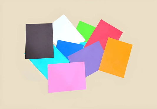 Combo Pack – 22 Foam Sheets (10 Glitter + 12 Plain) - BachoKaBazar