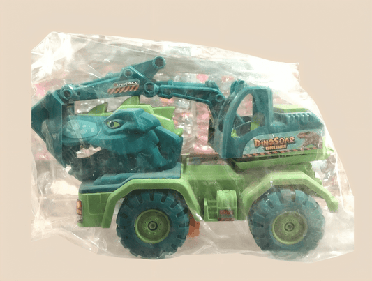 Green Excavator Toy for Kids – Realistic Construction Play Vehicle - BachoKaBazar