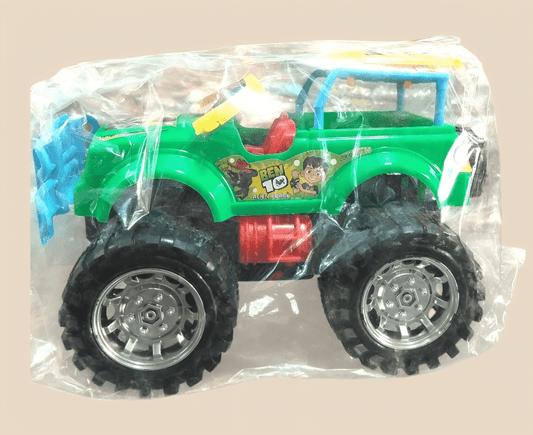 Green Off - Road Monster Truck Toy – Big Tyres, Rugged Fun for Kids - BachoKaBazar
