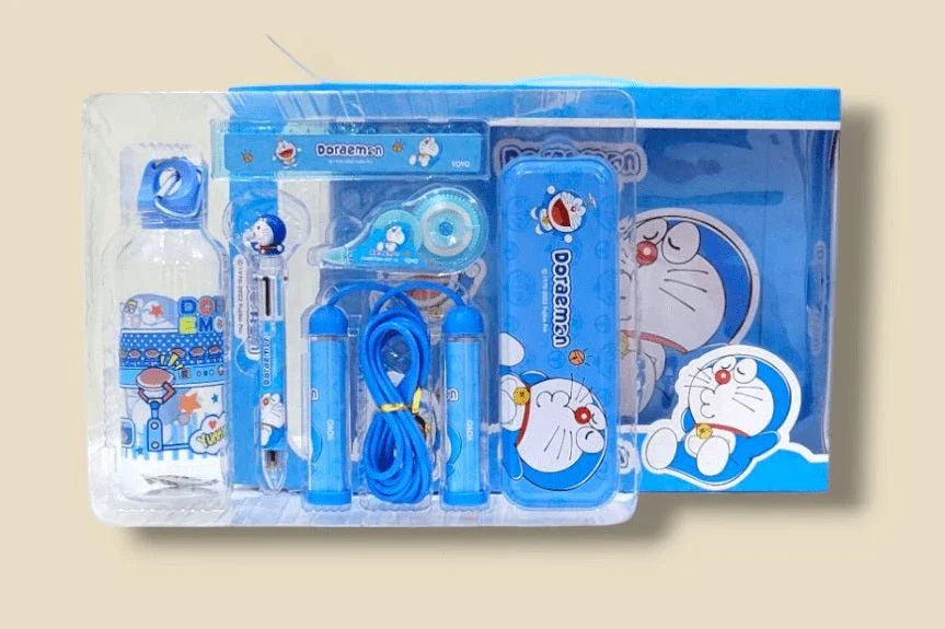 Kids Premium Stationery Gift Set – 6 - in - 1 Cartoon Learning Kit (Multiple Themes) - BachoKaBazar