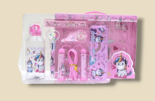 Kids Premium Stationery Gift Set – 6 - in - 1 Cartoon Learning Kit (Multiple Themes) - BachoKaBazar