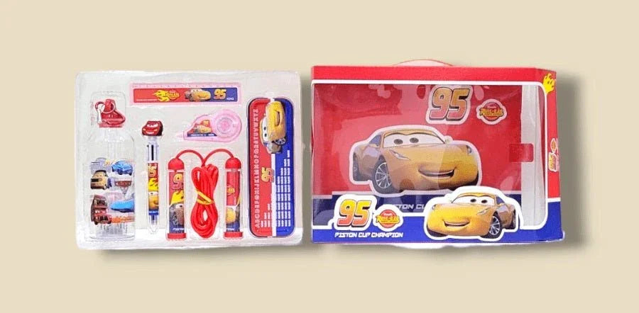 Kids Premium Stationery Gift Set – 6 - in - 1 Cartoon Learning Kit (Multiple Themes) - BachoKaBazar