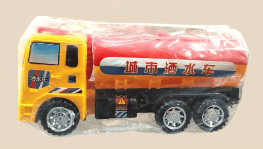 Large Red Oil Tanker Truck Toy – Heavy - Duty Transport Play for Kids - BachoKaBazar