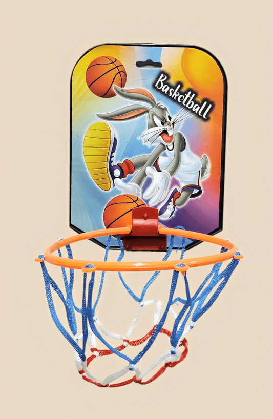Mini Wall - Mounted Basketball Hoop Set with 3 Soft Balls – Indoor Fun for Kids (Plastic Foldable & Durable) - BachoKaBazar