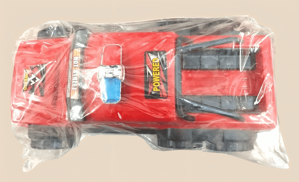 Red 6 - Wheel Transport Truck Toy – Double Seats & Back Storage for Kids - BachoKaBazar