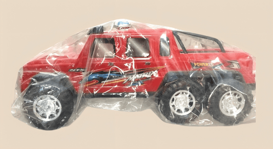 Red 6 - Wheel Transport Truck Toy – Double Seats & Back Storage for Kids - BachoKaBazar