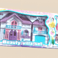 Beauty Villa Dollhouse – Compact & Colorful Playset (Blue - Purple) - BachoKaBazar