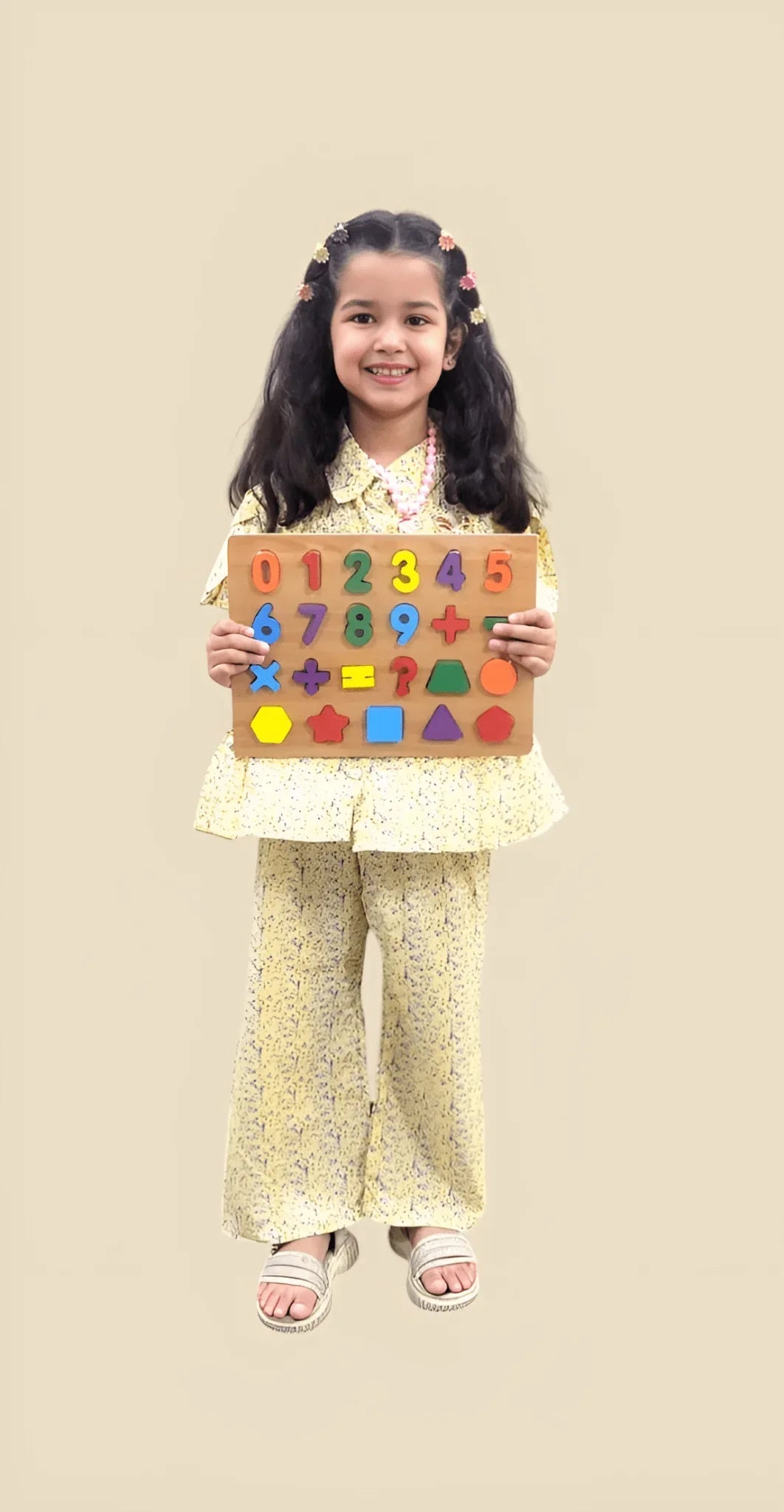 Colorful Wooden Puzzle Board - BachoKaBazar