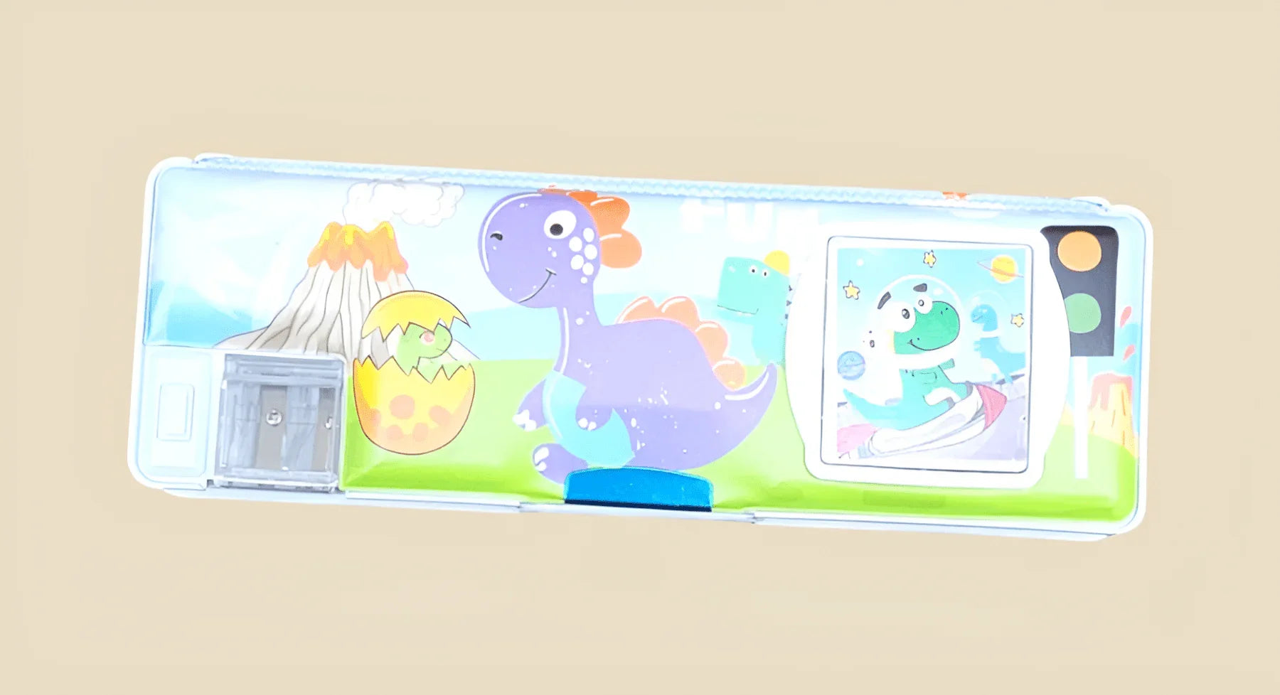 Dual - Sided Smart Geometry Box with Calculator &amp; Sharpeners – Available in Pink, Blue &amp; Black - BachoKaBazar