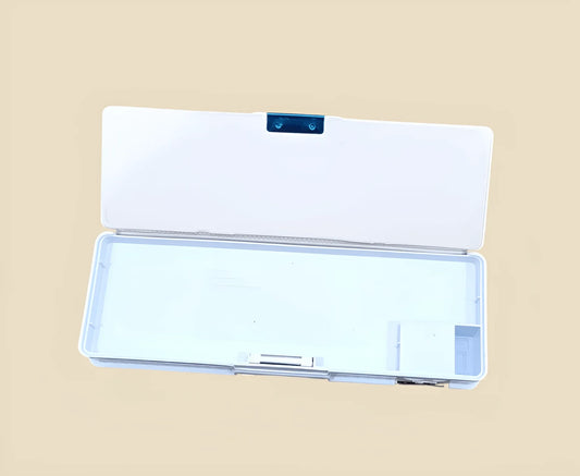 Dual - Sided Smart Geometry Box with Calculator &amp; Sharpeners – Available in Pink, Blue &amp; Black - BachoKaBazar