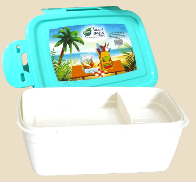 Jambo Lunch Box with 2 Portions – Leak - Proof & Durable for Kids & Office Use - BachoKaBazar