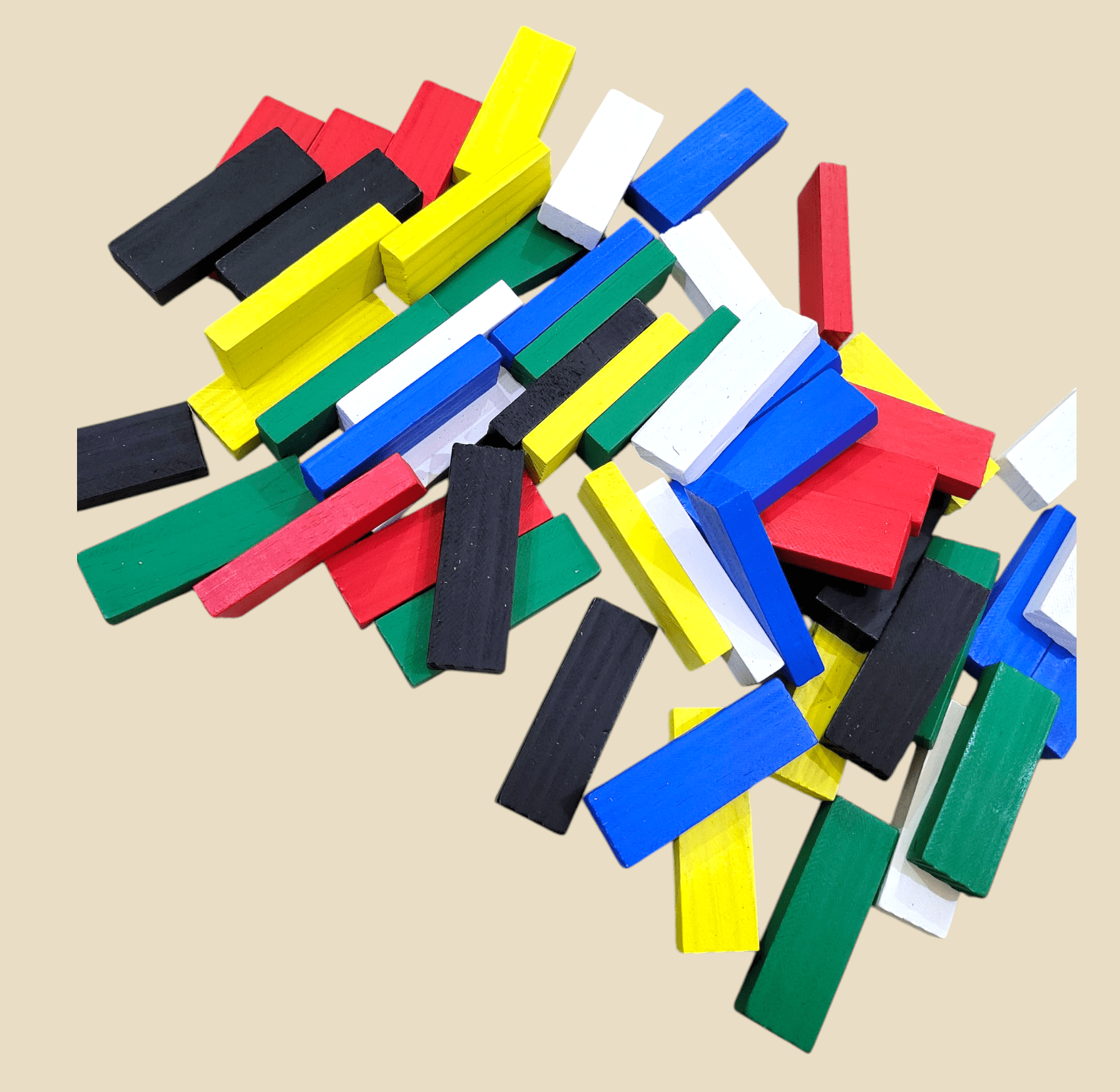 Jenga Wooden Blocks Game – 54 Multicolor Pieces for Kids & Family Fun - BachoKaBazar