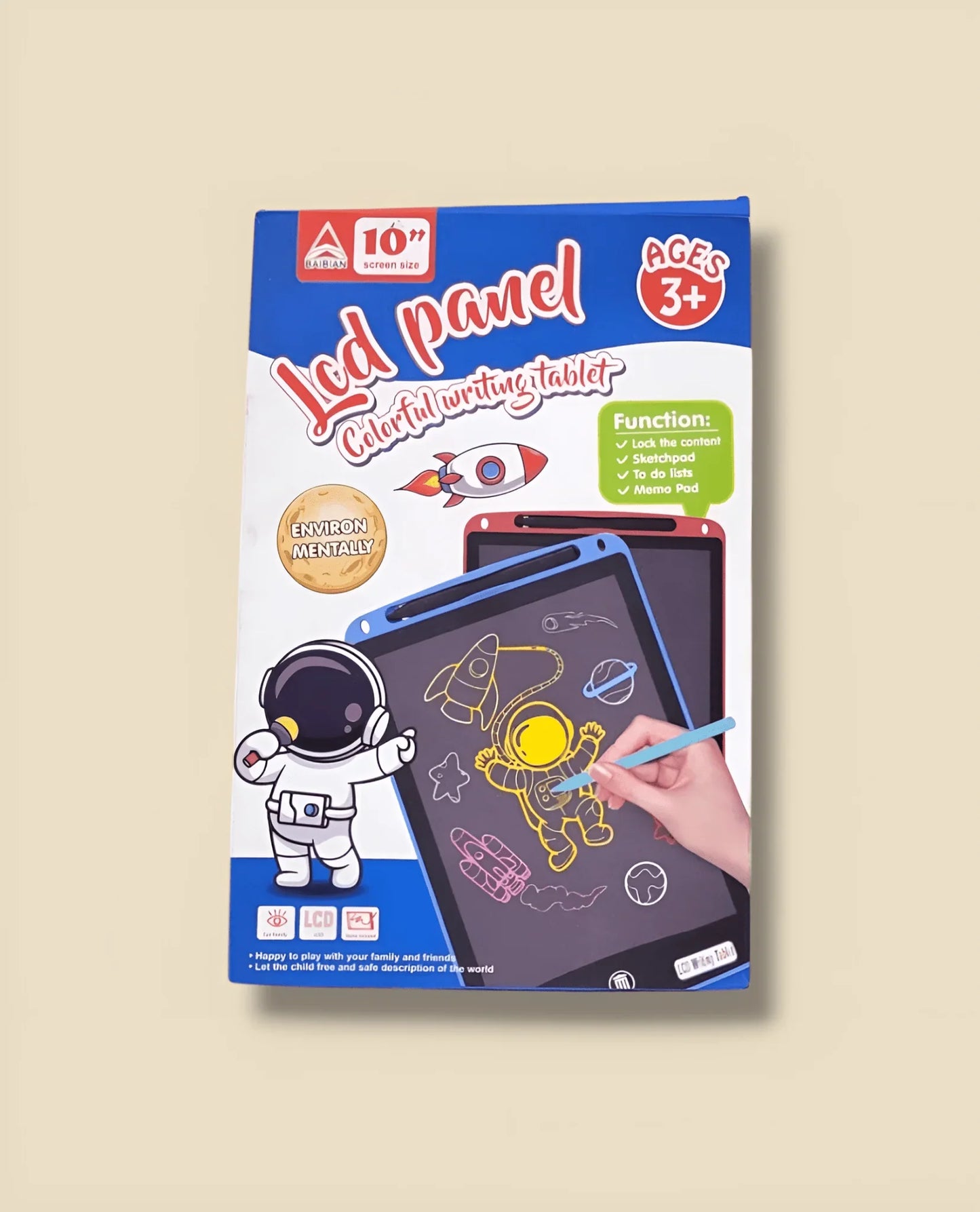 LCD Writing Tablet With Multi - Color Screen - BachoKaBazar