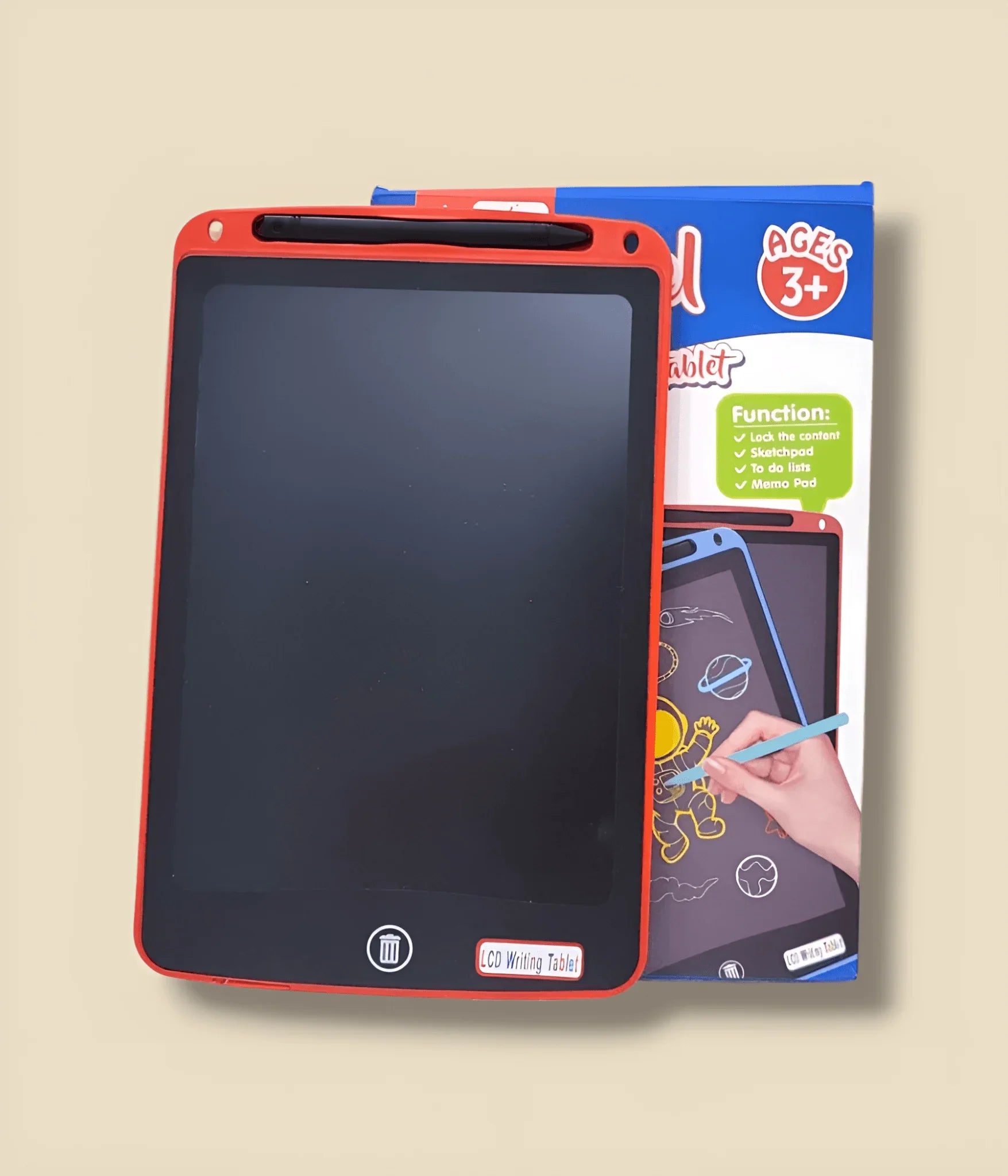 LCD Writing Tablet With Multi - Color Screen - BachoKaBazar