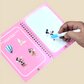 Reusable Magic Water Painting Book for Kids with Marker – Mess - Free Coloring & Fun Learning (Cartoon Design) - BachoKaBazar